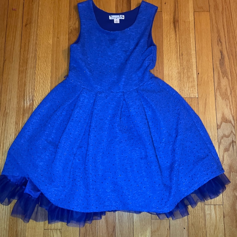 Knitworks Royal Blue Sleeveless Kids Dress